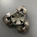 Alloy rotating fingertip gyro decompression toy in gun colour and colourful options