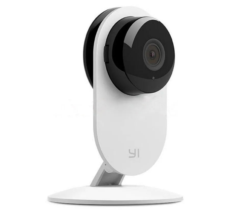 YI Home Camera 1080P white indoor security camera with 112° wide angle lens and night vision up to 9m