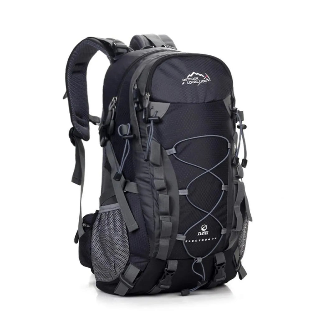 Green leisure sports backpack with 20-35L capacity for outdoor activities