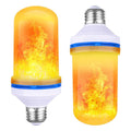 LED flame light bulb with 9W power, E27 screw base, and yellow flame effect mode for home decoration