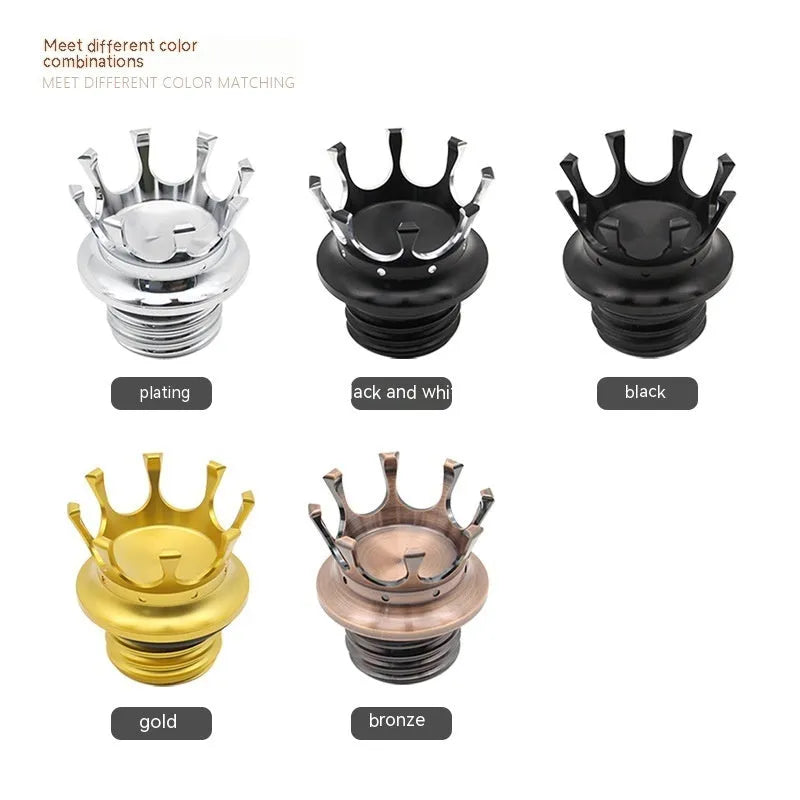 Chrome-plated aluminium fuel tank cap for Harley Davidson motorcycle