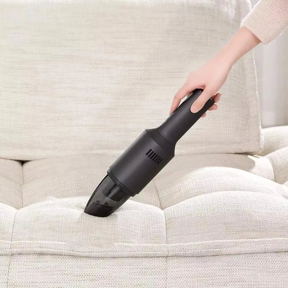 Car vacuum cleaner 7000PA in black standard with LED light and lithium batteries