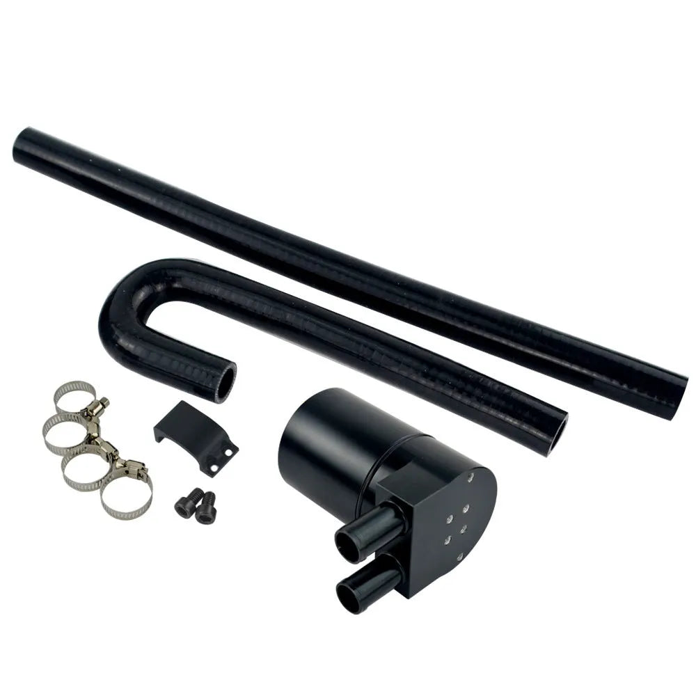 BMW radiator hose set in black with aluminium and silicone construction, 110.6mm height, 68mm outer diameter, for N54 N55 N20 N26 engines