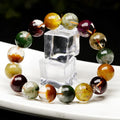 Colourful crystal ball bracelet in ethnic style with retro elements measuring 10mm