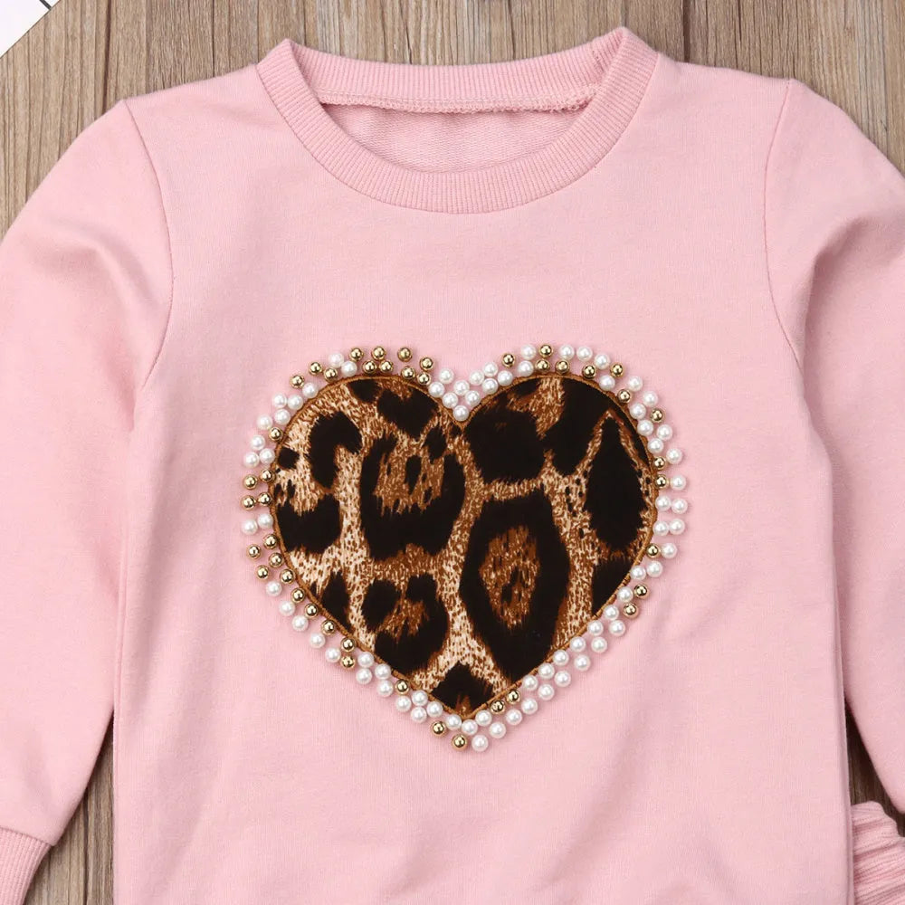 Cotton Print Sweatshirt Two-Piece Lounge Set for Women Casual Tracksuit with Crew Neck and Elastic Waistband Available in Pink Sizes 80 to 120cm Asian Fit Loungewear Co-ord