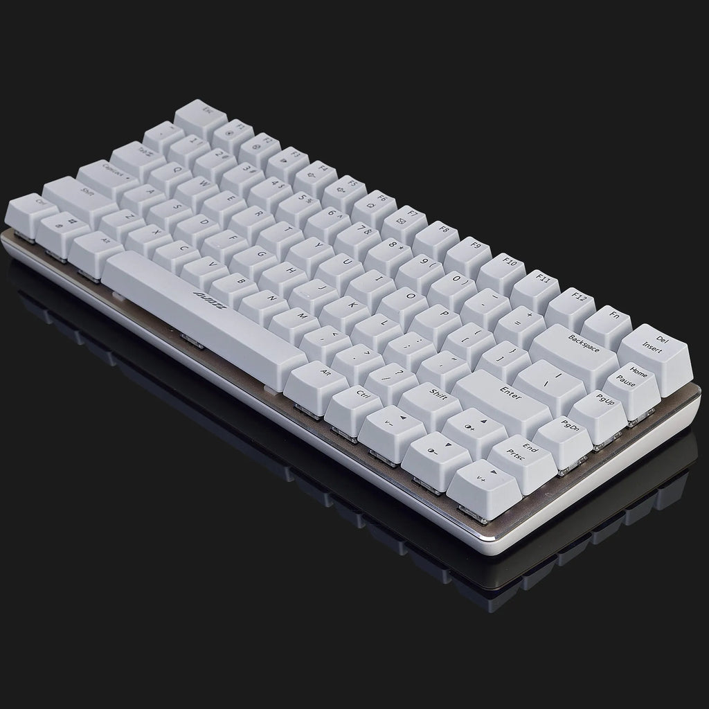 Black AK33rgb mechanical keyboard with 82 keys, wired USB, plastic construction, RGB backlight option available
