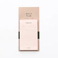 Set of schedule planning notes in pink and red, 50 sheets per copy, 10x6cm size on white background