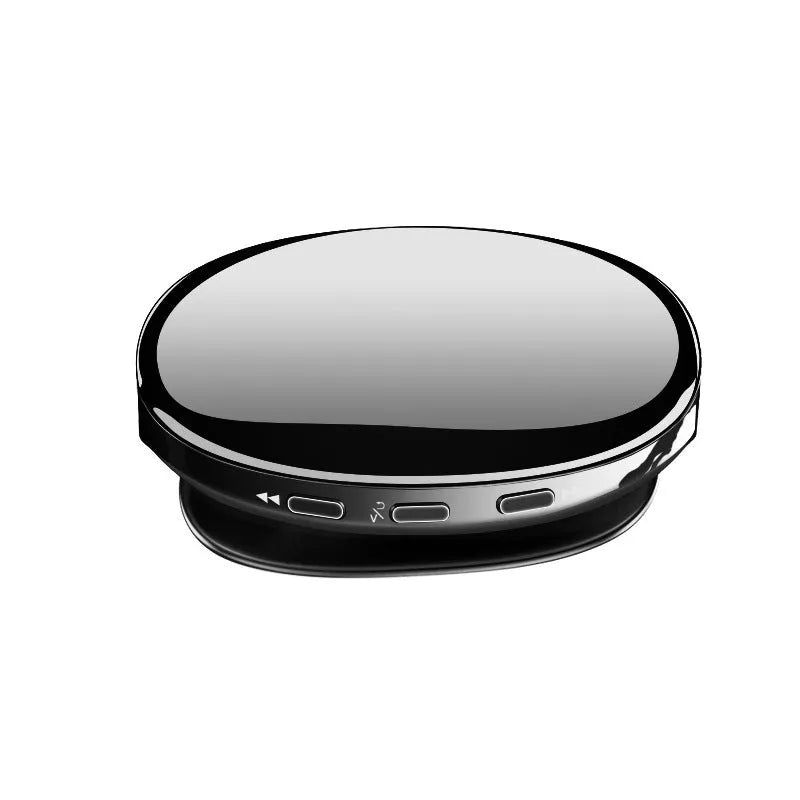 Bluetooth MP4 music player in black, blue, or rose gold with OLED screen showing track info.