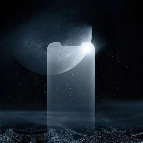 0.25mm frosted tempered glass film for iPhone 12 mini 5.4 inch, transparent, with cleaning bag and white edge liquid
