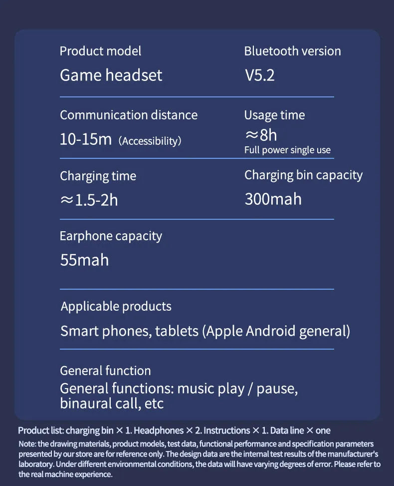 Black N35 wireless in-ear Bluetooth gaming headset on a solid background.