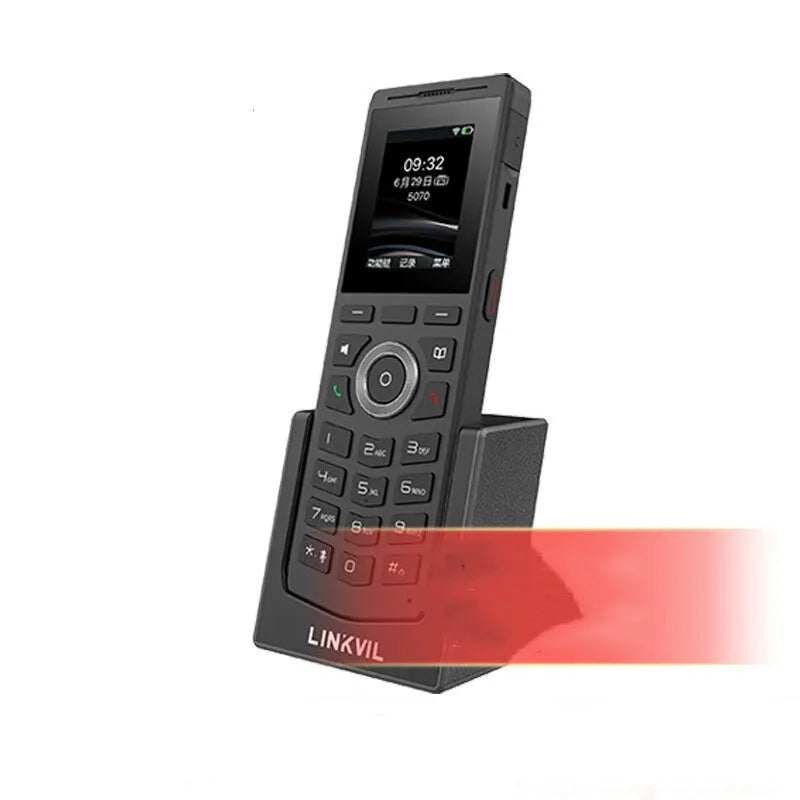Portable Wi-Fi wireless landline telephone with belt clip, 11900mAh battery, Type-C port, 156x53x17.7mm