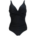 Triangle one-piece swimsuit for women, solid colour, high elasticity, nylon and polyester, European and American style