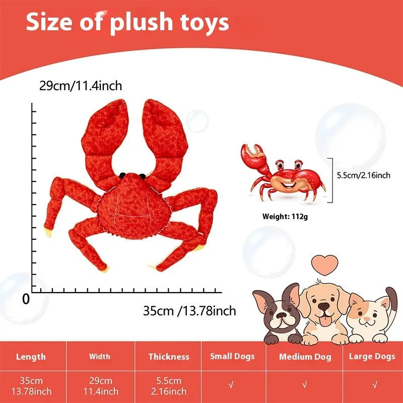 Plush squeaky pet toy in Seahorse colour for dogs with bite-resistant fabric