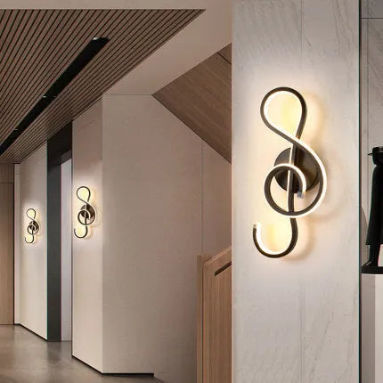 Nordic minimalist LED wall lamp with silicone shade in 8 black finish, bedside lighting, 220V button switch