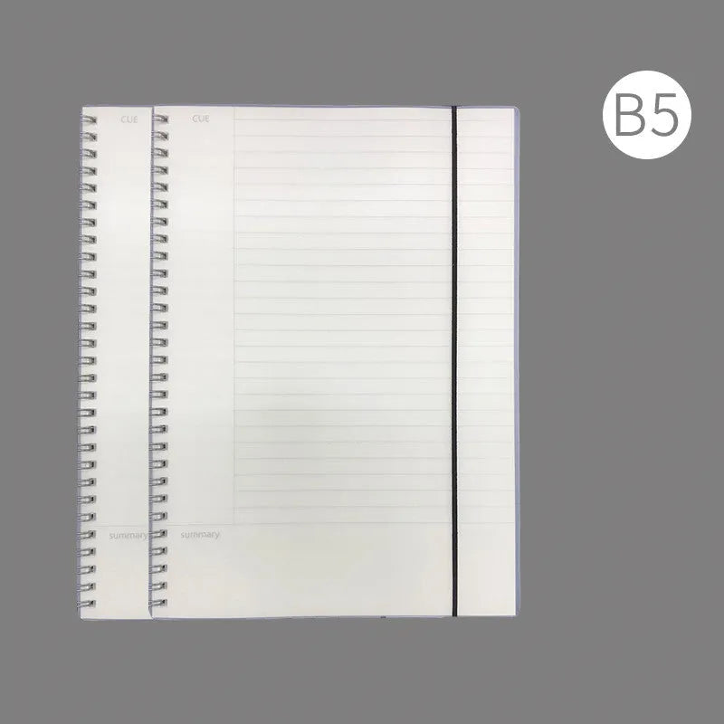 A4 hard cover notebook with PP material and choice of grid, line, or lattice ruling patterns