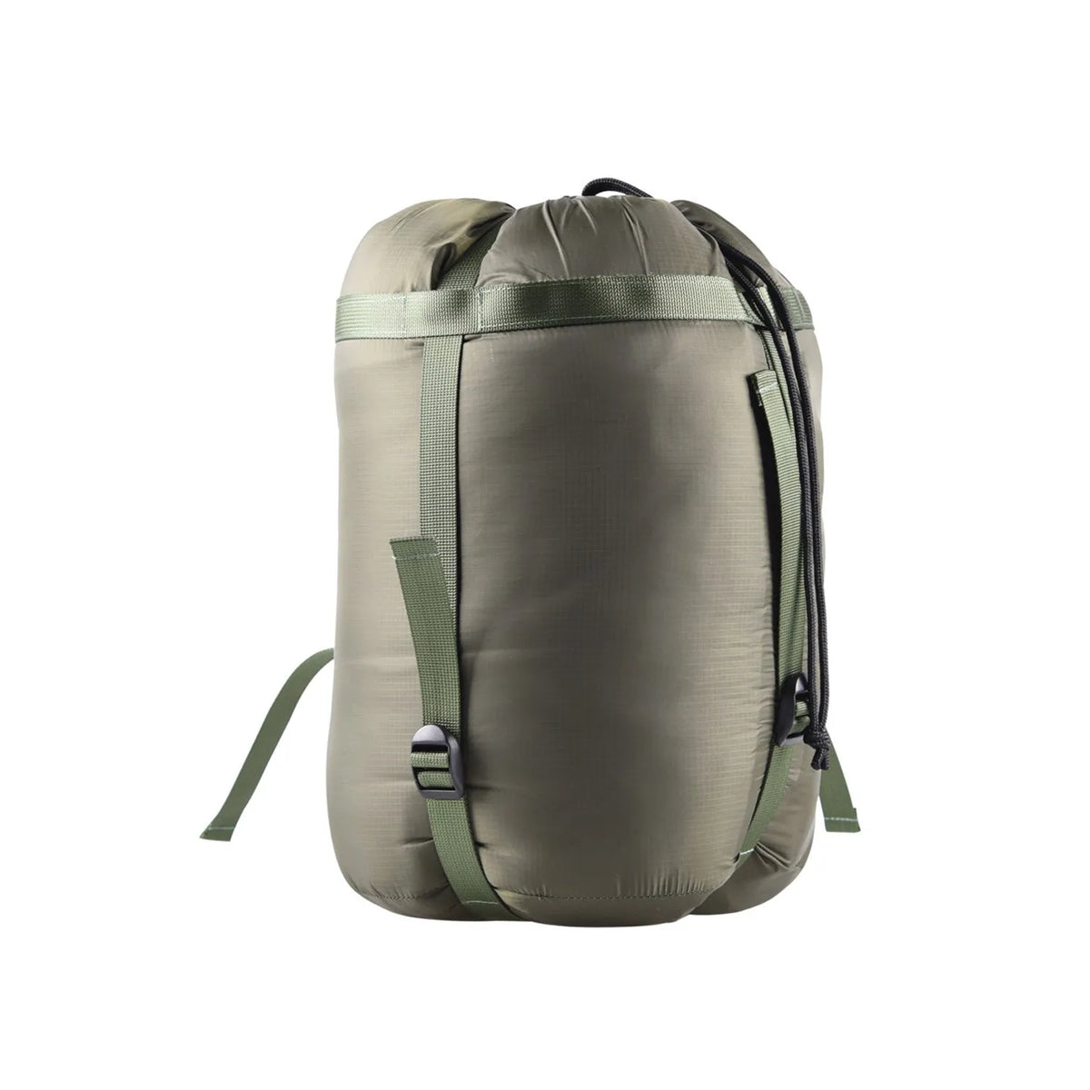 Army green lightweight full length hammock sleeping bag with 200g hollow cotton fill and compression bag