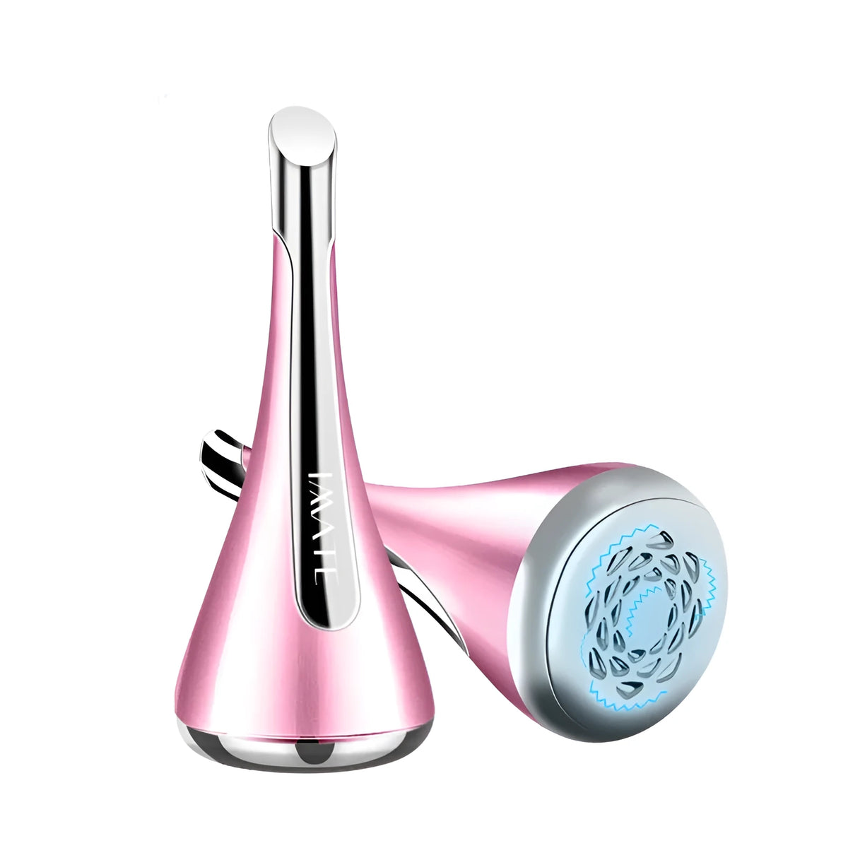 Gold Imate facial massager small dumbbell gyro device with vibration and magnetic infuser for anti-aging