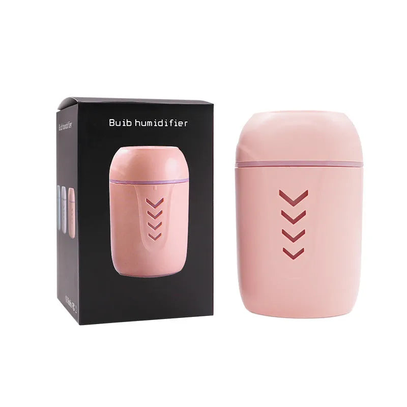 X3 portable humidifier in blue colour with 200ml water tank and USB cable