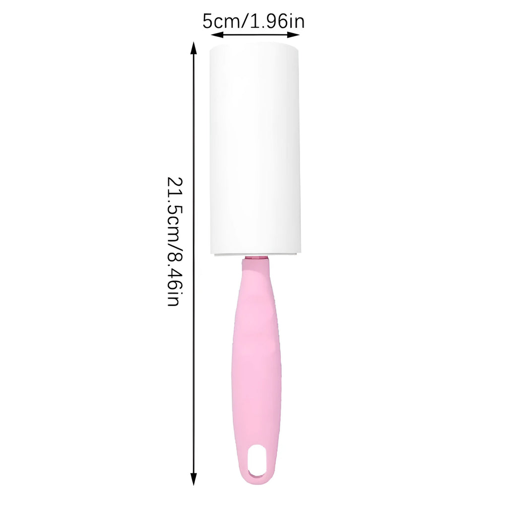 Lint roller refills sticky remover for pet dog hair on clothes and sofa, 21.5cm replaceable roll in apricot colour