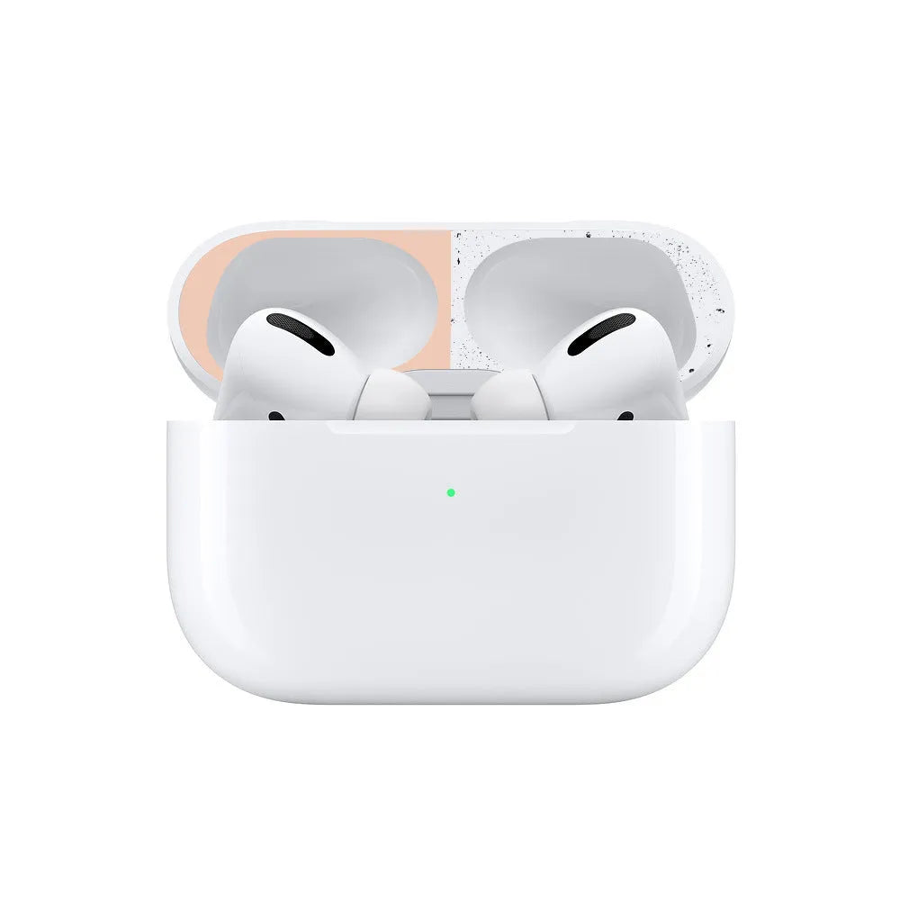 Electroplated metal sticker headphone film for Apple AirPods in black, blue, gold, green, purple, red, rose gold, silver
