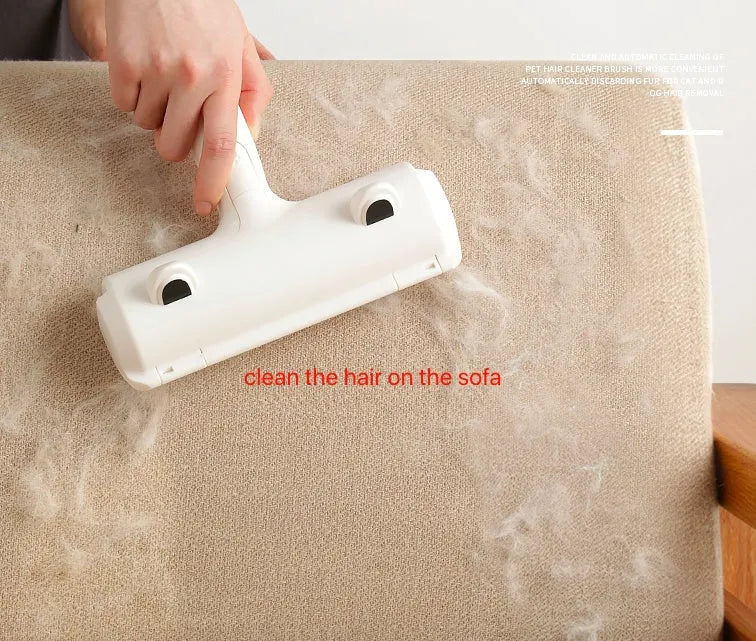 Pet hair processor with two-way bristles, ABS and nylon fibre, for sofas, carpets, clothes and beds