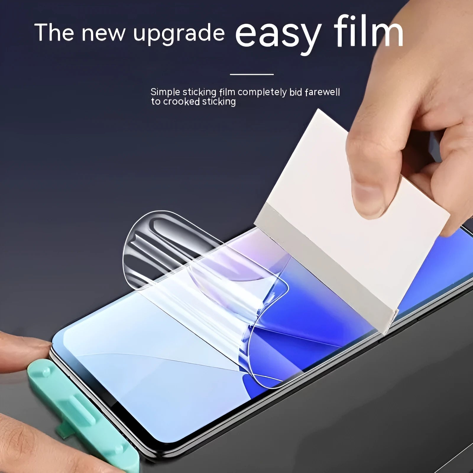 Samsung Galaxy TPU screen protector showing HD, frosted and blue light variants