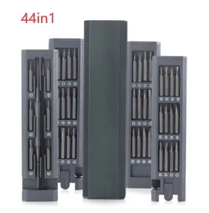 49-in-1 magnetic precision screwdriver set for mobile phone repair in a storage case.