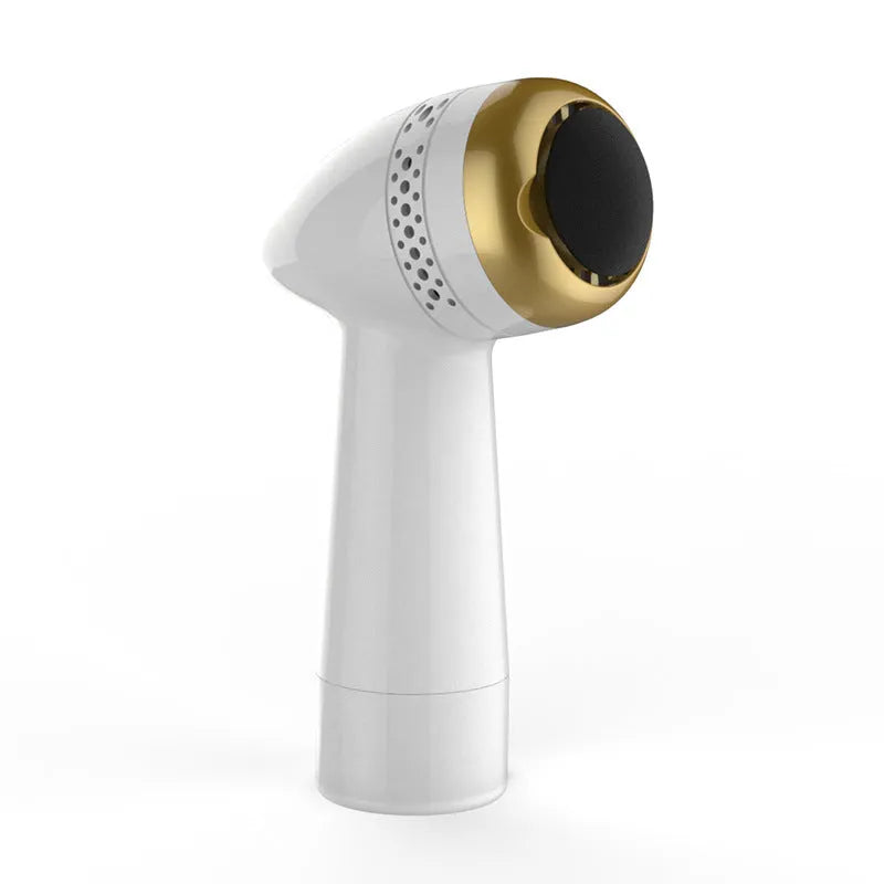 Electric vacuum foot grinder with quartz grinding head in gold and silver colour options