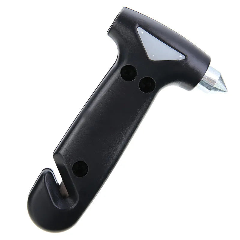 Black multifunctional two-in-one plastic automobile emergency escape hammer 13x7cm