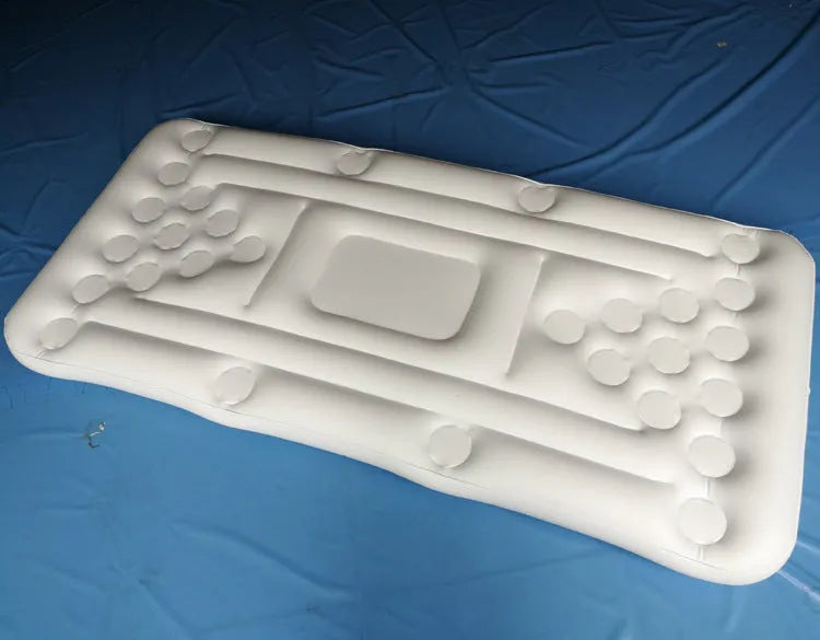 Inflatable beer pong buoy floating mattress, 180 cm PVC pool game with 24 or 28 cup holes