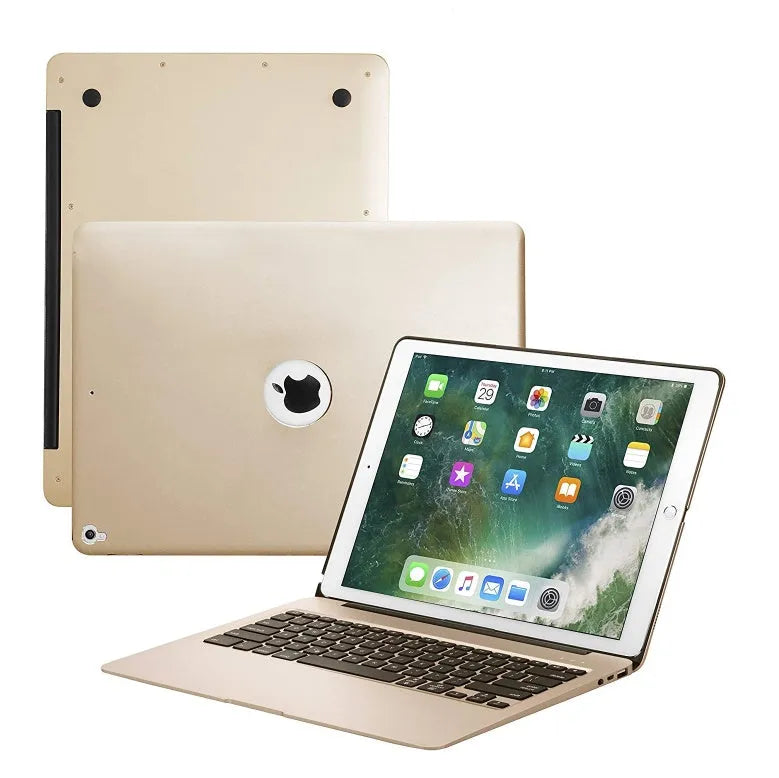F07 full metal Bluetooth keyboard for iPad Pro 12.9 inch, aluminium, 2800mAh, Gold Grey Rose Gold Silver