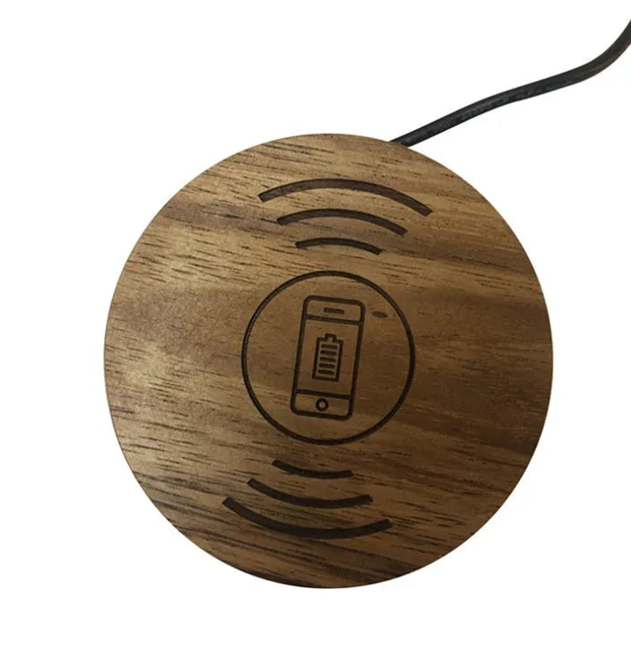60mm round embedded wireless phone charger for desk and table installation