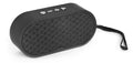 Bluetooth wireless subwoofer speaker with HD microphone in plastic housing with TF/USB playback support