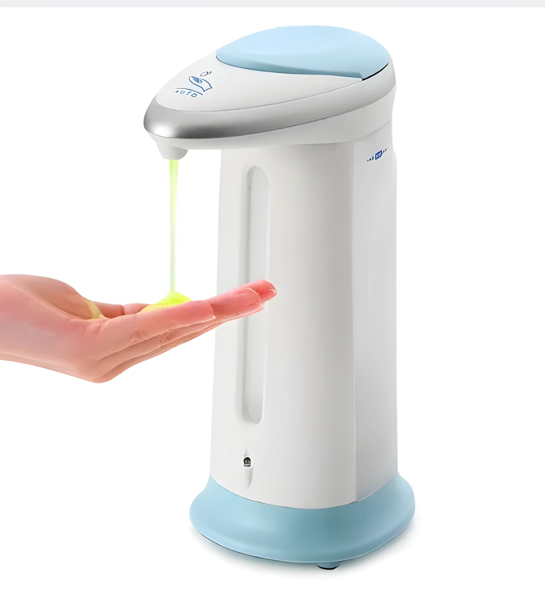 Desktop automatic sensor hand sanitiser dispenser in multi-colour ABS plastic with 400ml capacity