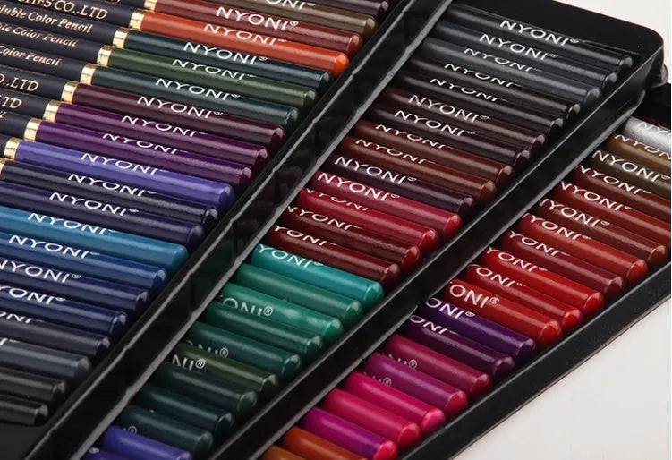 Water soluble coloured pencils with water soluble colour lead in 12 to 72 colour sets and 2B B 5B 3B H 4B hardness.