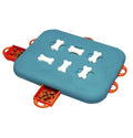 Blue Pet Casino Treasure Hunt Puzzle Food Spill Toy made of lightweight plastic for slow feeding