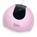 Gold, pink, red, and white foil star number 5, 6, 7, and 8 helium balloons for party decoration.