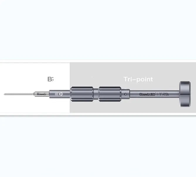 iPhone repair screwdriver with T2 triangle bit and grenade-shaped aviation alloy handle