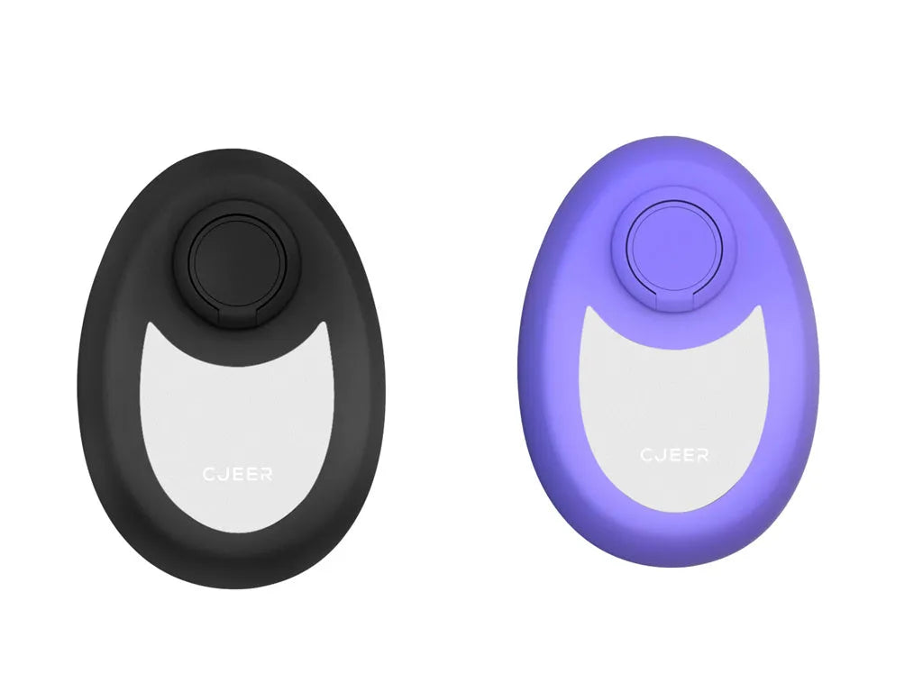 CJEER upgraded crystal hair removal eraser device in green, purple, or black with metal finger ring.