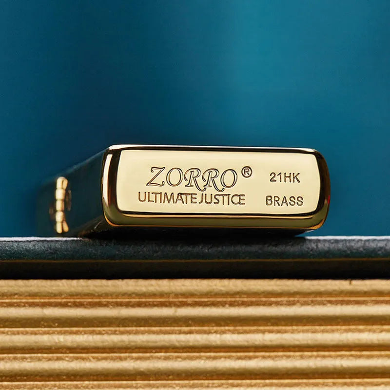 Titanium Color Block kerosene lighter with copper shell and wire drawing finish