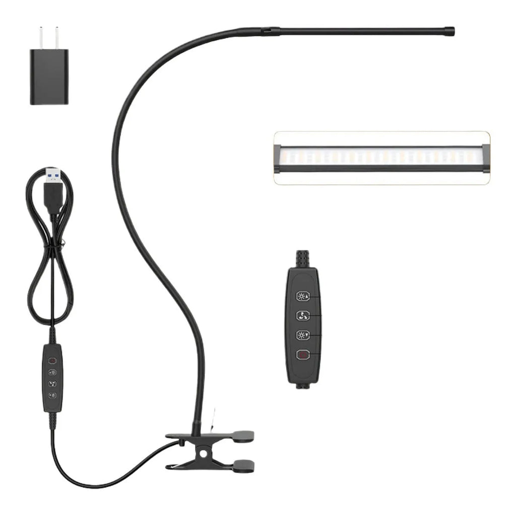 LED floor lamp with 26cm head and 100 beads, USB powered, 13W 5V, for reading and learning