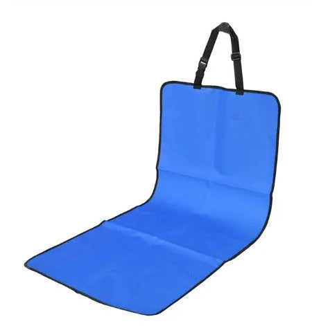 Waterproof dog car seat cover in Oxford fabric, 106 x 46.5cm, shown in blue, red, or black