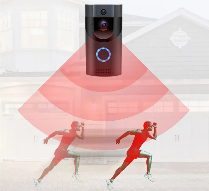 Smart WiFi video doorbell with H1 programme, two-way audio, infrared night vision, and remote smartphone viewing