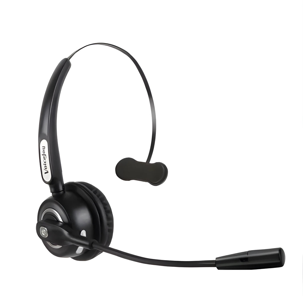 Truck driver Bluetooth headset with microphone showing lightweight design for comfortable extended wear