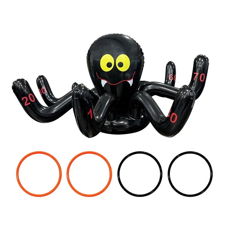 Ghost Festival inflatable throwing toy in PVC with octopus, antler, witch hat, spider, Santa Claus, and rabbit ear designs