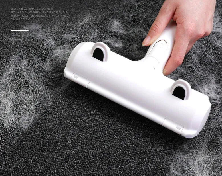 Pet hair processor with two-way bristles, ABS and nylon fibre, for sofas, carpets, clothes and beds