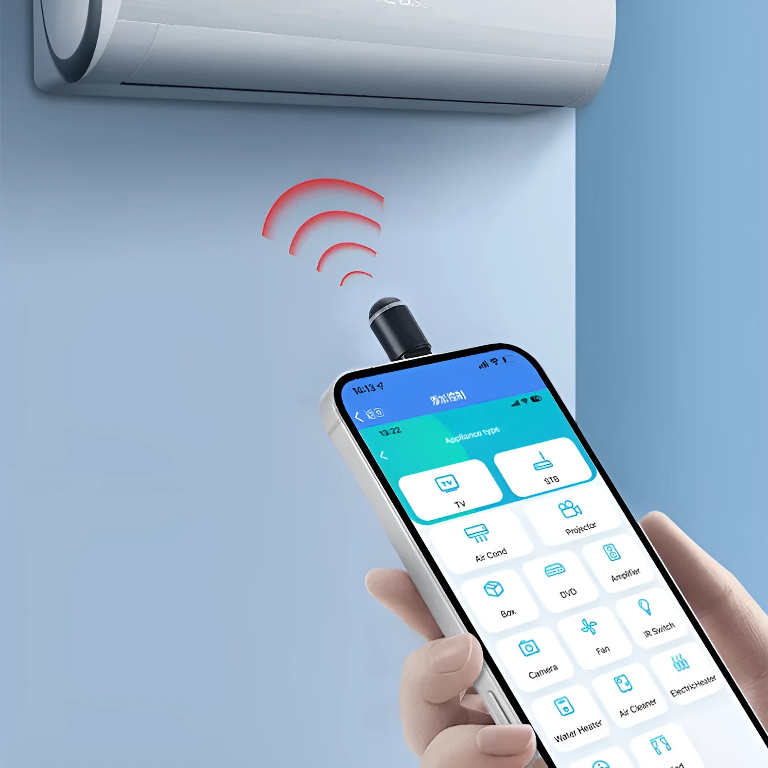 Capsule infrared remote control measuring 34mm with three interface connectors