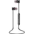 Sports waterproof Bluetooth earphones in black, wireless in-ear design with noise reduction