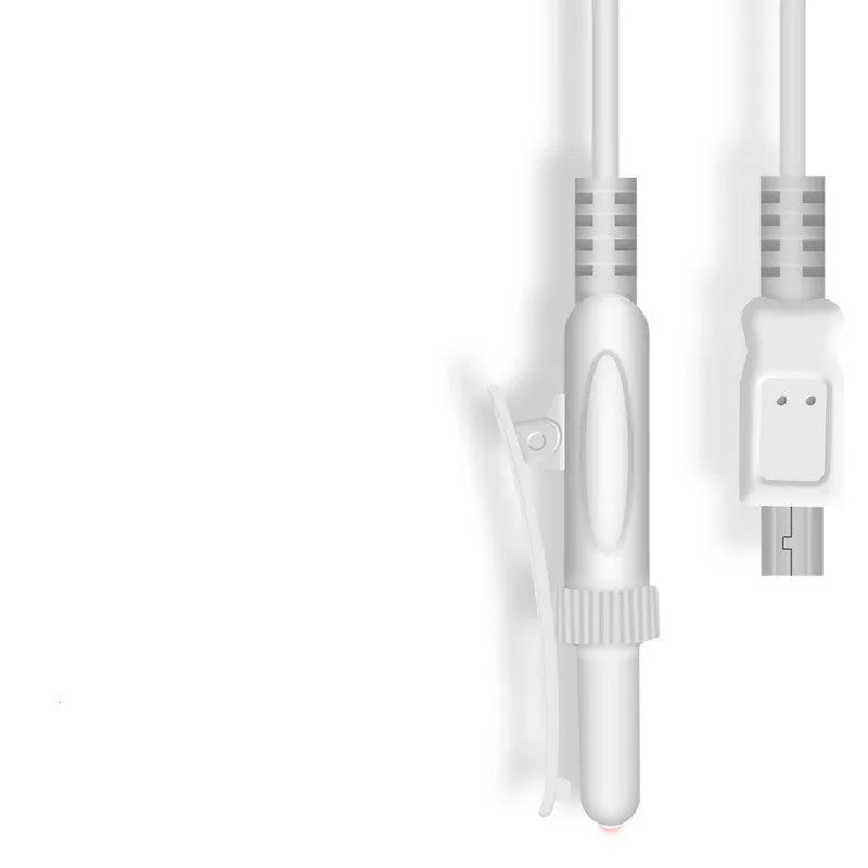 Wrist-mounted light wave meter therapy device with laser emitter for hand treatment.