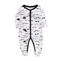 Cotton baby romper showing dinosaur print design for infants 0-12 months